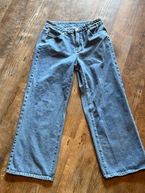 Gilipur Y2K High Waisted Wide Leg Jeans - Size Large